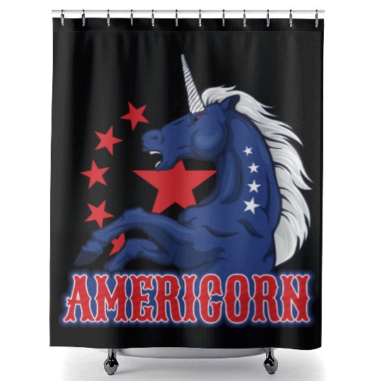 Americorn 4th Of July 1776 Shower Curtains
