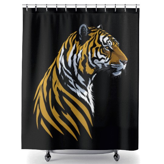 Tribal Tiger Shower Curtains