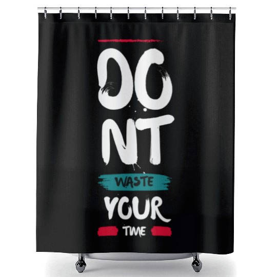 Black Colorful Dubai The Leading City in the World Shower Curtains