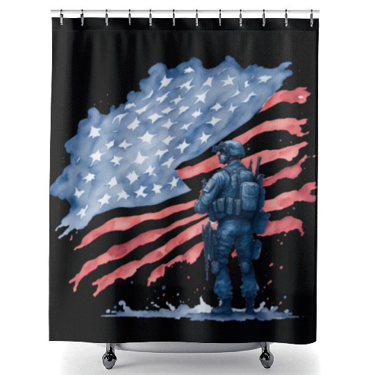 Stars And Stripes Shower Curtains