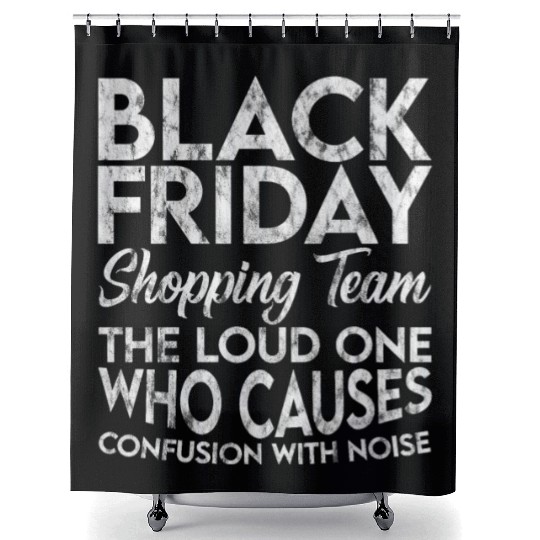 Black Friday Shopping Team 3 Shower Curtains