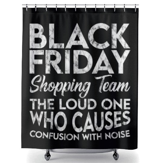 Black Friday Shopping Team 3 Shower Curtains