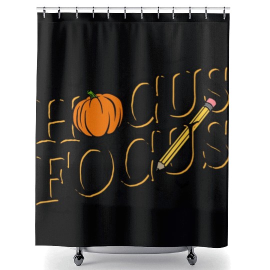 Funny Hocus Focus Teacher Appreciation Halloween Shower Curtains