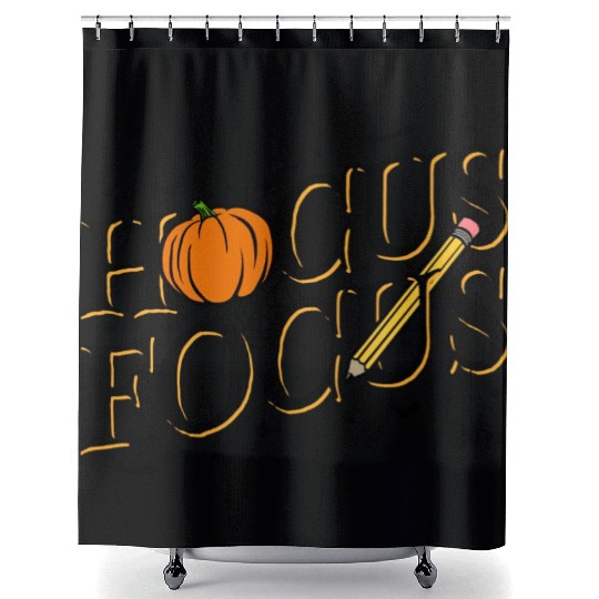 Funny Hocus Focus Teacher Appreciation Halloween Shower Curtains
