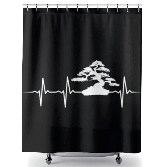 bonsai Japanese Art Shower Curtains