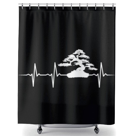 bonsai Japanese Art Shower Curtains
