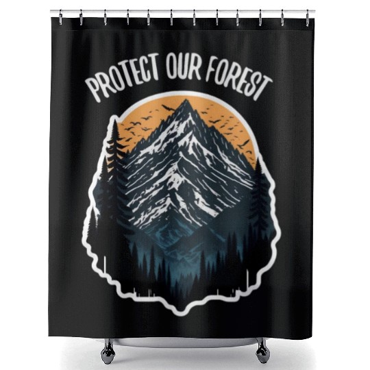 Natur Wildlife Outdoor Forest Camping Hiking Shower Curtains