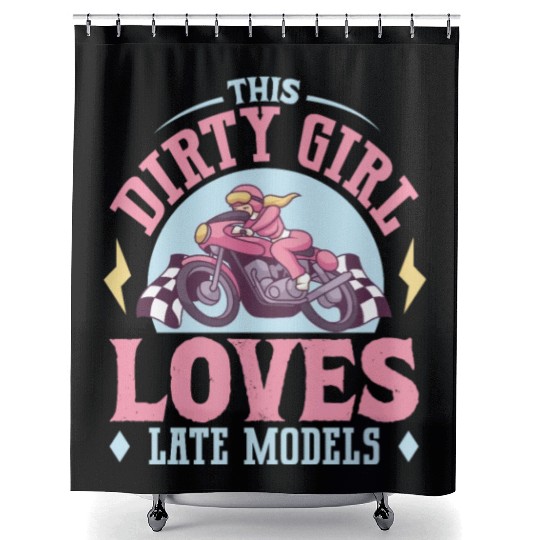 Dirt Bike Dirt Bike Riding Motocross Dirt Biking Shower Curtains