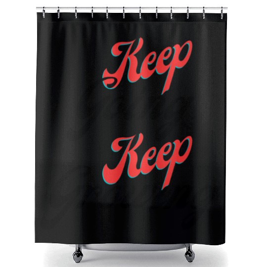 Keep going keep growing yellow Shower Curtains