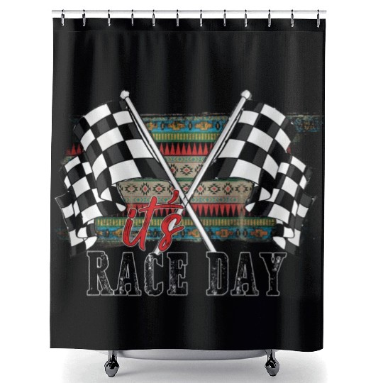 Its Race Day Shower Curtains