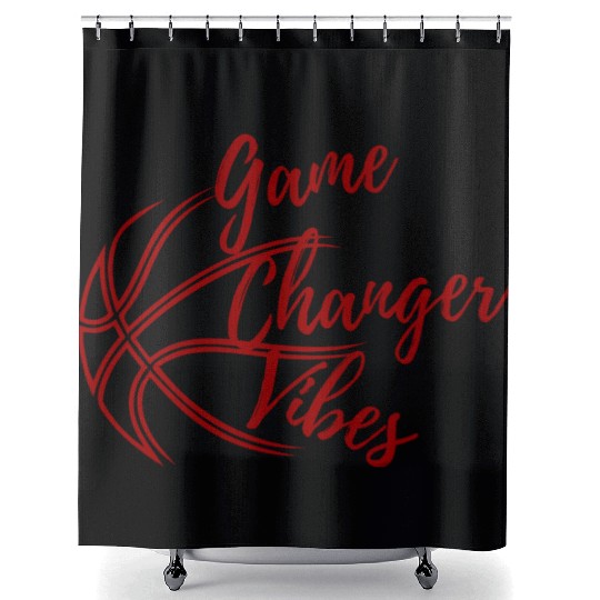 game changer vibes Shower Curtains