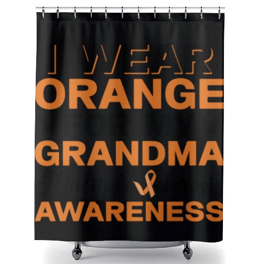 I Wear Orange For My Grandma Multiples Sclerosis Shower Curtains