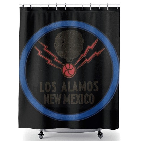 Manhattan Project Los Alamos, New Mexico Nuclear W Shower Curtains