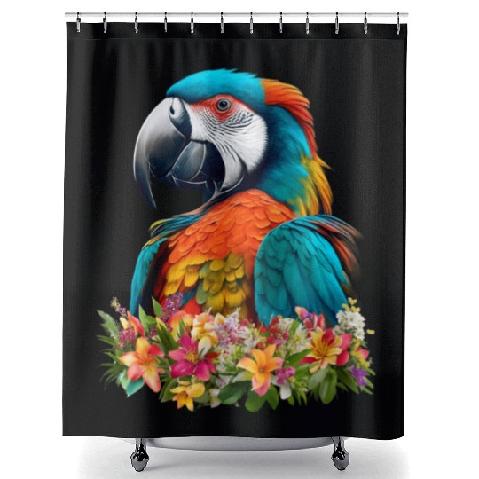 Beautiful Nature - Macaw 03 Shower Curtains