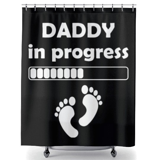 Daddy to be - Daddy In Progress Shower Curtains