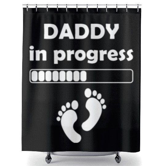 Daddy to be - Daddy In Progress Shower Curtains