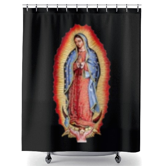 Our Lady Of Guadalupe Virgin Mary Shower Curtains