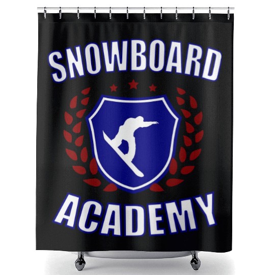 Snowboard Academy Shower Curtains