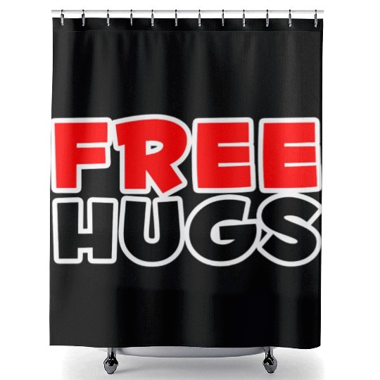 free hugs nature Shower Curtains