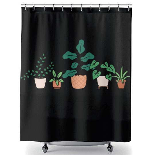 Plant Mom Shower Curtains
