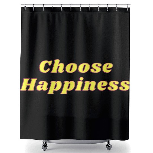 Choose Happiness Shower Curtains