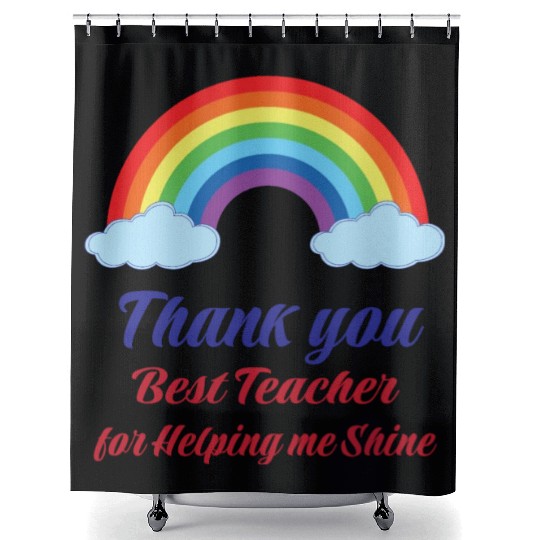 Thank you Best Teacher for helping me Shining Shower Curtains