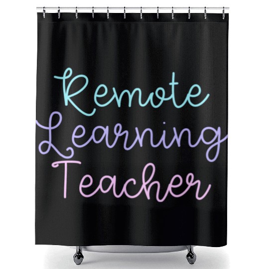 Remote Learning Teacher Shower Curtains