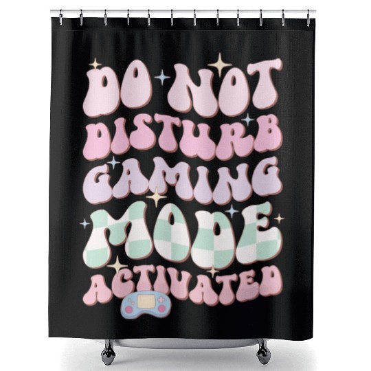 Do Not Disturb Gaming Mode Activated Shower Curtains