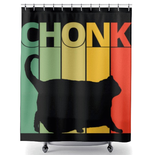 Cat Meme Chonk Dank Meme Chonk Shower Curtains