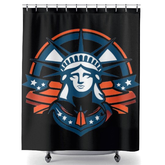 Celebrating America s Independence Day Shower Curtains
