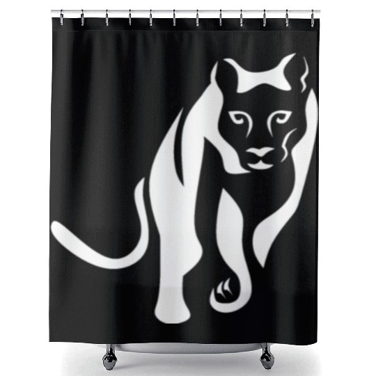 White Leo Lioness Queen of the Nile Shower Curtains