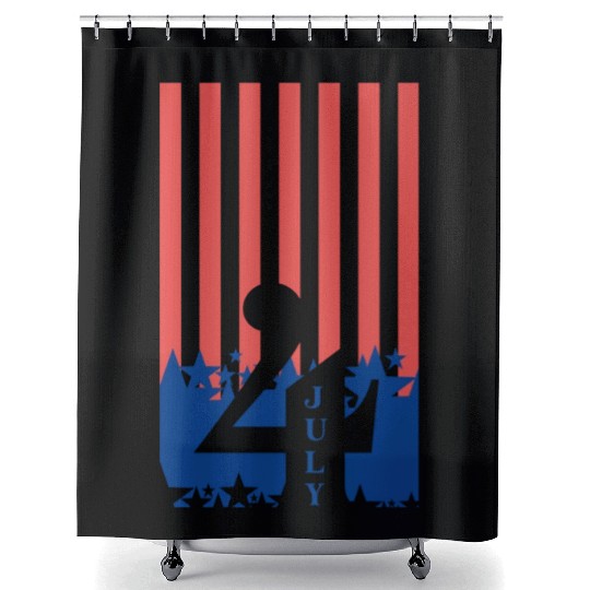 4TH OF JULY Shower Curtains