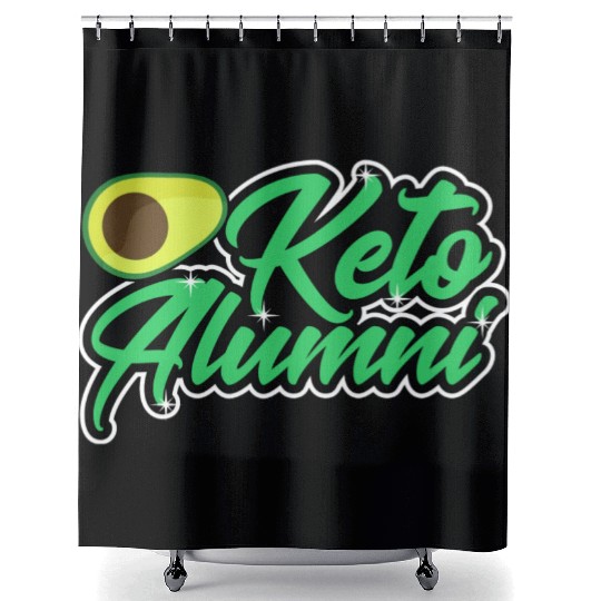 Avocado Lover Ketones Ketosis Diet Bacon Lover Shower Curtains