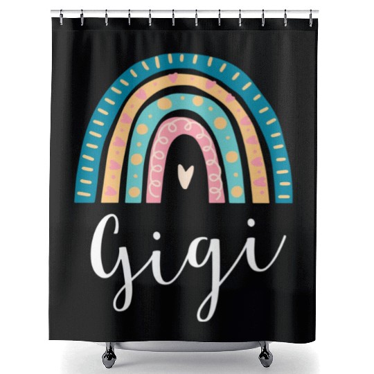 Gigi Rainbow For Grandma Family Shower Curtains