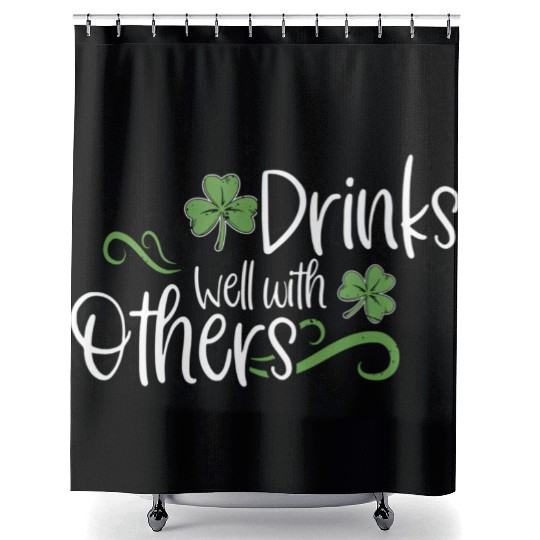 St Patricks Day Drinking Drinks Well With Other Shower Curtains
