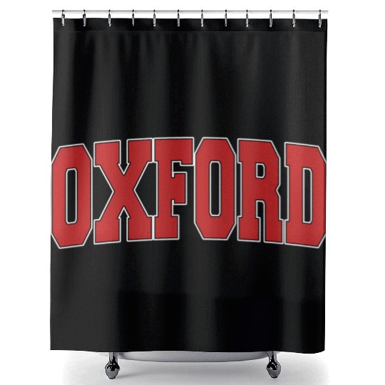 Oxford United Kingdom Varsity Style Uk Sports Shower Curtains