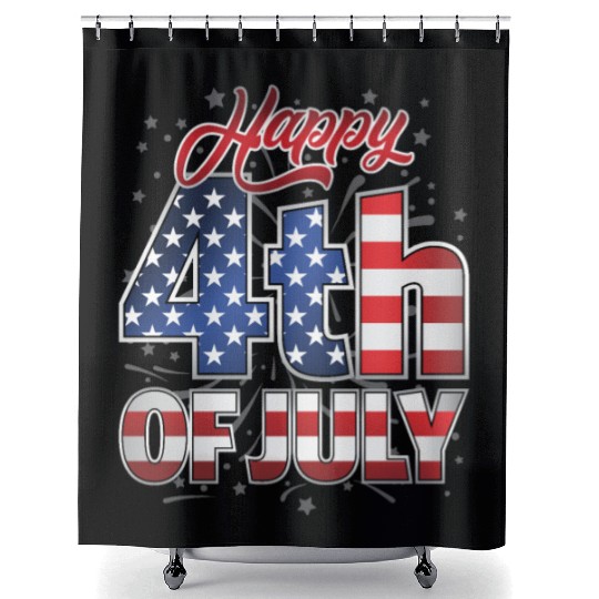 Proudly United: Happy 4th Of July! Shower Curtains