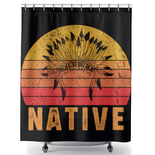 Native American Pride Native Indian Shower Curtains