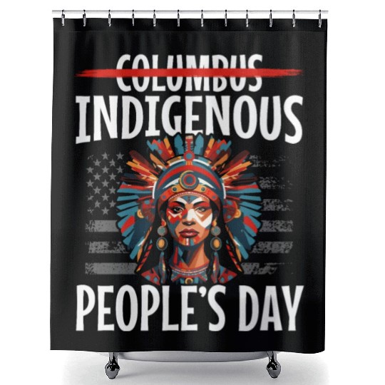 Aboriginal Indians Indigenous Native American Day Shower Curtains