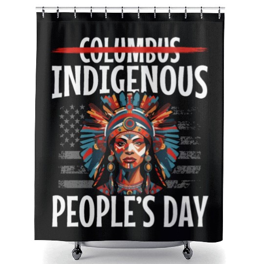 Aboriginal Indians Indigenous Native American Day Shower Curtains