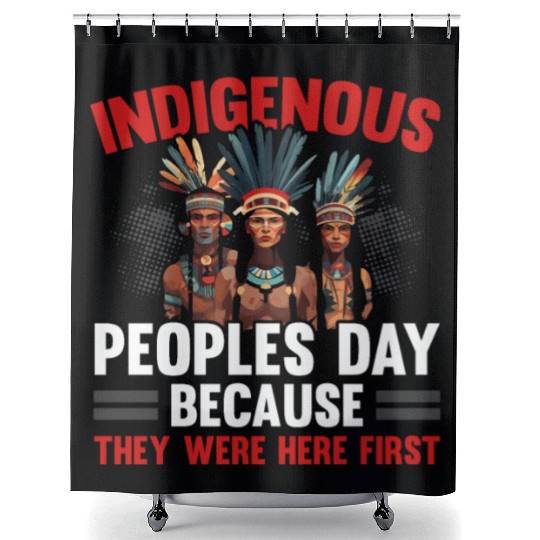 Aboriginal Indians Indigenous Native American Day Shower Curtains