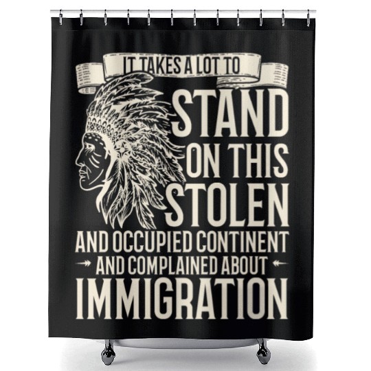 Aboriginal Indians Indigenous Native American Day Shower Curtains