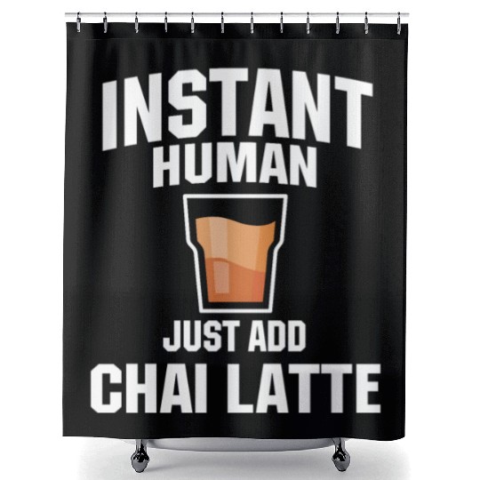 Chai Latte Lover Humor Shower Curtains