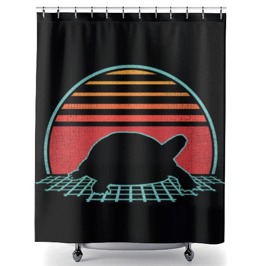 Tortoise 80S Style Shower Curtains