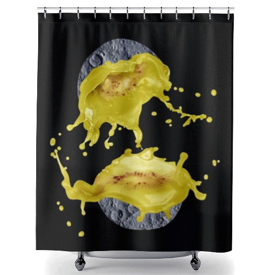 Natural Fruit,LUNAR FRUIT KIWI Shower Curtains