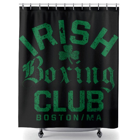 Irish Boxing Club Boston Massachusetts Shower Curtains