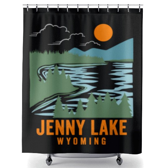 Jenny Lake Wyoming Shower Curtains