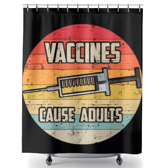 Vaccines Cause Science Geek Nerd Stem Shower Curtains