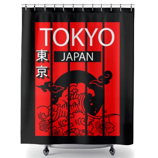 Tokyo Anime Japanese Asian Shower Curtains