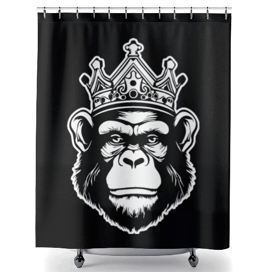 Ape Face Apes Apelike Jungle Primate Shower Curtains